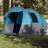 Cort de camping tunel pentru 4 persoane, albastru, impermeabil GartenMobel Dekor, vidaXL