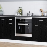 VidaXL Dulap de cuptor Stejar negru 60 x 46 x 81.5 cm Lemn compozit