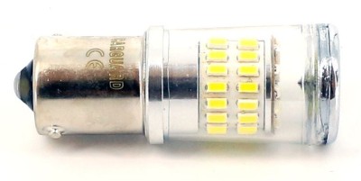 Led bec BAU15s 14F+34Lx4020 alb rece CanBus foto