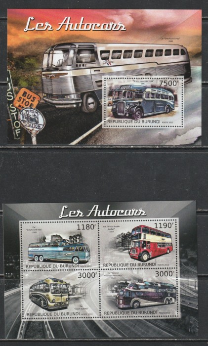 Burundi 2012 - Autobuze S/S 2v MNH