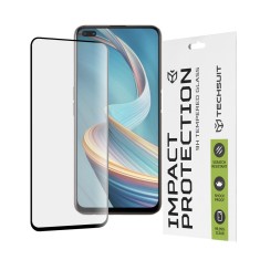Folie sticla Oppo Reno4 Z 5G Techsuit 111D Full Glue Full Cover, negru foto