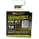 Carlige legate Maver Invincible CS27 Speedy Stop, 40cm, 8bc (Marime Carlige: Nr. 16)