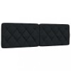 Gossi perna pentru tablie de pat, negru, 160 cm, material textil