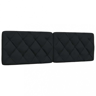 Gossi perna pentru tablie de pat, negru, 160 cm, material textil foto