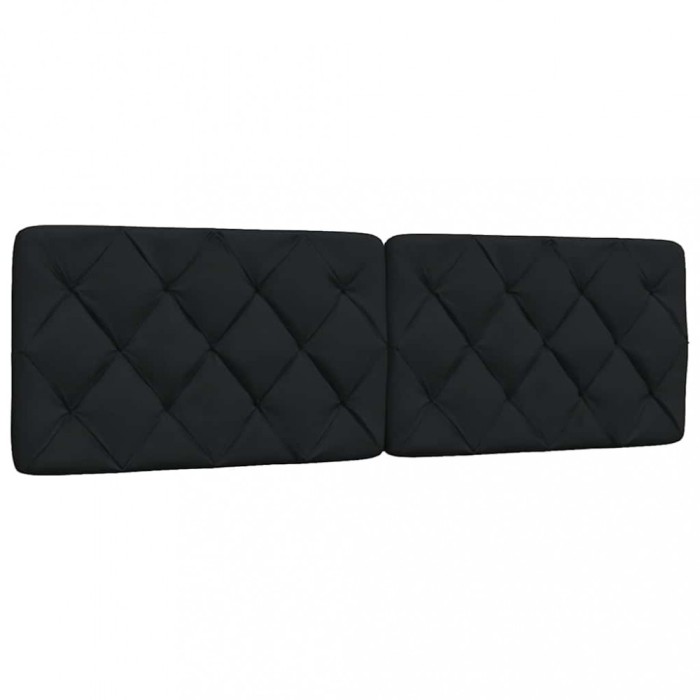 Gossi perna pentru tablie de pat, negru, 160 cm, material textil