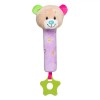 Jucărie Zornăitoare și Dentiție, Ursuleț, Lila, 18cm, Oem