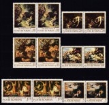 ROMANIA 1970 LP 741 REPRODUCERI DE ARTA VANATOAREA PERECHE SERII MNH