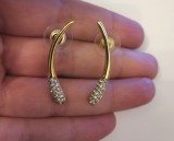 Cercei-lungi placati cu aur 18k si cristale swarovski MARTISOR