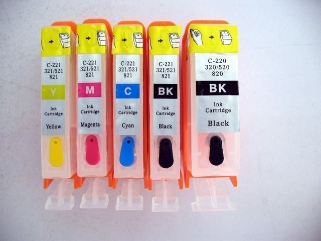 Cartuse imprimanta reincarcabile CANON PGI520 CLI521 autoresetabile compatibile... Cartuse imprimanta reincarcabile CANON PGI520 CLI521 autoresetabile compatibile...