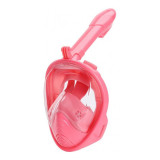 Masca snorkeling cu tub pentru copii, Destiny, roz, marime XS