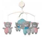 Cumpara ieftin Carusel muzical Baby Mix, ursoaice gri