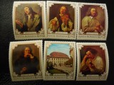 Serie timbre romanesti pictura pictori nestampilate Romania MNH, Nestampilat