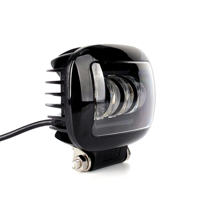 Proiector auto/moto LED, 10/30V, 30W, 6000K, lupa, IP67