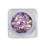 Decoratiuni pentru unghii - hexagon - violet inchis, INGINAILS