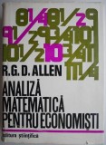 Analiza Matematica pentru Economisti - R.G.D. Allen - Matematica Economica