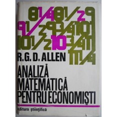 Analiza matematica pentru economisti &ndash; R.G.D.Allen