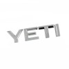 Emblema YETI Cromata Skoda, 10cm, ABS, Auto Adeziva 3M, Noua