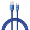 Cablu Date si Incarcare USB-A - USB-C Baseus Crystal Shine Series, 100W, 1.2m, Albastru CAJY000403