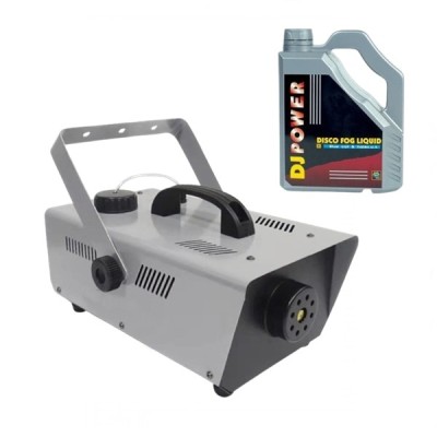 Set mașină de fum profesionala si lichid 4.5 l, telecomanda, 2000 KV foto