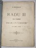 G. Bengescu, Radu III cel Frumos, drama in versuri in 5 acte, Iasi, 1875