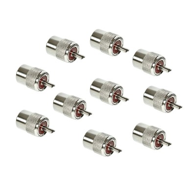 Set 10bc Mufe PL259 pentru cablu RG58 foto