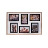 Rama foto 55x35 cm, 6 fotografii, Lemn, ATU-084060, Oem
