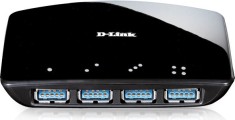 HUB extern D-LINK, porturi USB: USB 3.0 x 4, conectare prin USB 3.0, alimentare foto