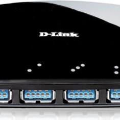 HUB extern D-LINK, porturi USB: USB 3.0 x 4, conectare prin USB 3.0, alimentare