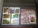 TIMBRE TANZANIA REPTILE 1993, Nestampilat