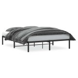 Cumpara ieftin Cadru pat metalic, negru, 160x200 cm