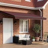 vidaXL Marchiză retractabilă manuală cu led-uri 4,5 &times; 3 m 3419480