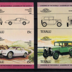 TUVALU 1985 - Masini de epoca celebre / serie completa MNH