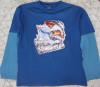 Superman,bluza,tricou cu maneca lunga, original,marimea 152, 56, Albastru