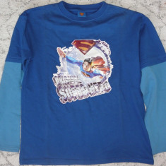 Superman,bluza,tricou cu maneca lunga, original,marimea 152