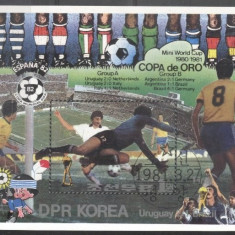 Korea 1981 Sport, Soccer, Football, imperf. sheet, used T.295