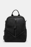 Answear Lab ghiozdan de piele femei, culoarea negru, mic, neted