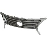 Grila radiator, masca fata Lexus Rx (Al10), 04.2012-12.2015, parte montare centrala, silver, cu ornament cromat, 80X105-1, Aftermarket, Rapid