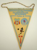 D9 - Fanion - fotbal - Steaua Bucuresti - Rangers footbal club - CCE 2 mar 1988