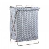 Cumpara ieftin Cos rufe pliabil imprimeu lamaie, 50x35x35 cm, textil/metalic, ideal haine/jucarii
