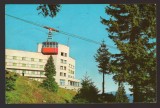 CPIB 25137 CARTE POSTALA - SINAIA. HOTEL ALPIN COTA 1400, TELECABINA, CIRCULATA, 1980, STAMPILE, TIMBRU