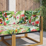 vidaXL Perna pentru canapea de exterior 3 pcs colorat Poliester 900927