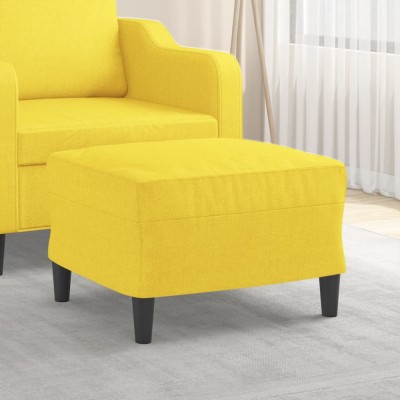 Gossi taburet, galben deschis, 60x50x41 cm, material textil foto