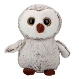 Jucarie de plus, Puffy Friends, Bufnita, Maro, 30 cm