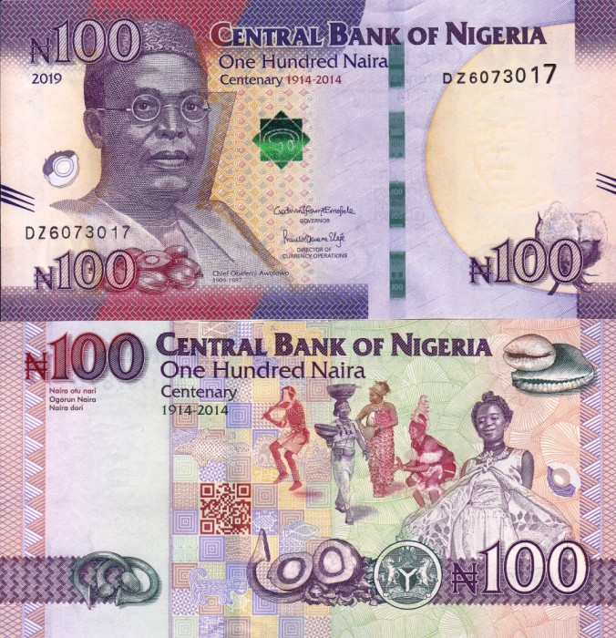 NIGERIA 100 naira 2019 COMEMORATIVA UNC!!!