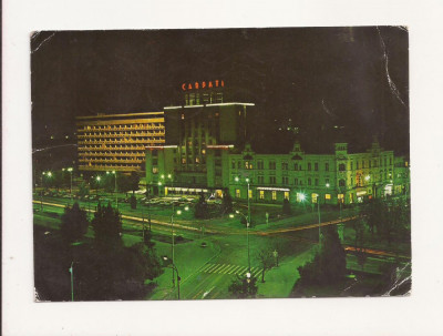 CA7 Carte Postala - Brasov , Hotel Carpati , circulata 1973 foto