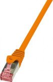 Cablu de retea RJ45 SFTP cat6 LSOH 2m Orange, Logilink CQ2058S