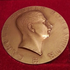 Medalie - Carol II Regele Romanilor, emisa de Monetaria Statului foto