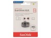 Pendrive OTG Sandisk Ultra Dual 256GB USB 3.0, 150MB/s, USB-A Micro-USB