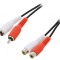 Cablu RCA Dual 5m Negru