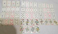 Jucarie veche de colectie Set complet Joc de carti in Miniatura - anii 1960 foto